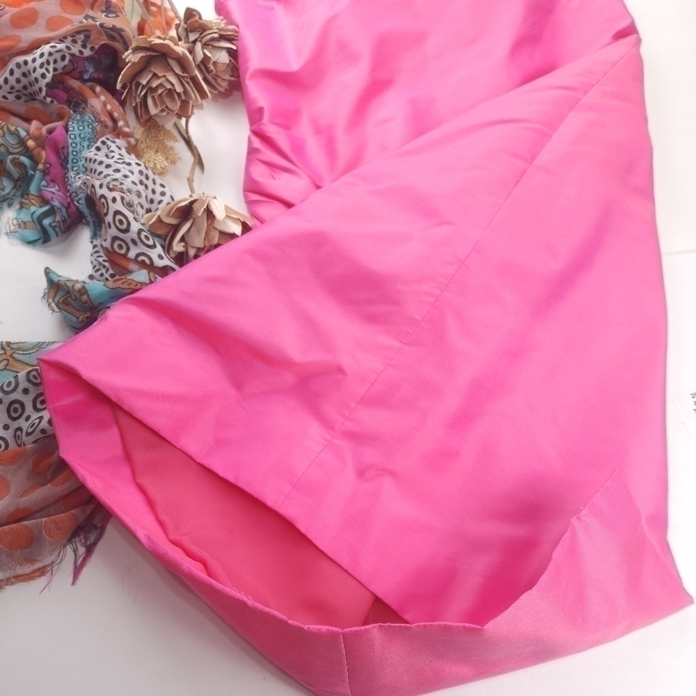 Marisa Baratelli Pink Thai Silk Formal Dress sz 10 - Picture 6 of 14